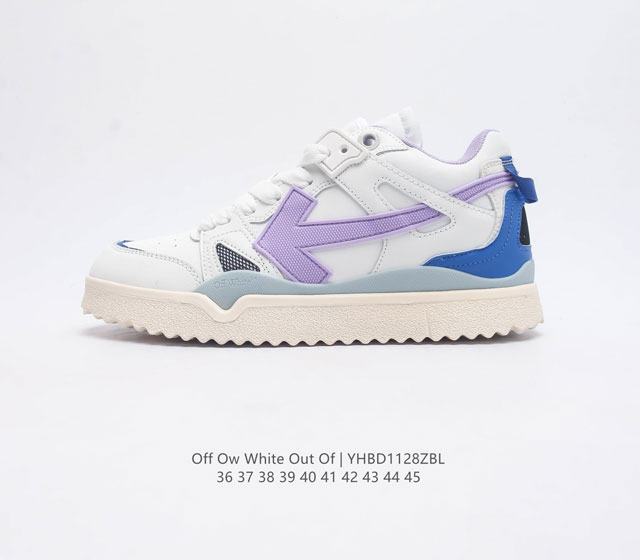 当红美潮 设计师独立品牌off-White C O Virgil Abloh Out Of Office Low-Top Leather Ow联名 箭头off-