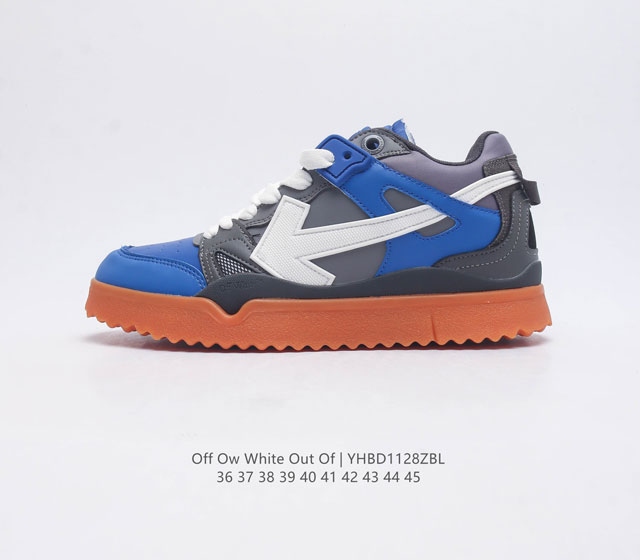 当红美潮 设计师独立品牌off-White C O Virgil Abloh Out Of Office Low-Top Leather Ow联名 箭头off-