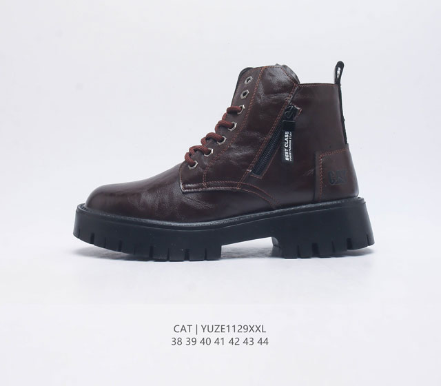 加绒 Cat Footwear Cat 卡特工装 休闲复古潮鞋系列靴子 马丁靴 新款潮户外运动鞋 专治各种不帅 鞋身轻便 舒适性相当不错 橡胶大底 上身随意搭配