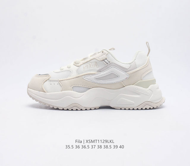 特价 斐乐 女鞋 Fila Fusion 意大利百年经典运动品牌 网红单品 小红书推荐爆款 Fila斐乐火星鞋新款厚底增高运动鞋 复古百搭老爹鞋 斐乐潮牌文化篮