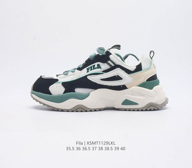 特价 斐乐 女鞋 Fila Fusion 意大利百年经典运动品牌 网红单品 小红书推荐爆款 Fila斐乐火星鞋新款厚底增高运动鞋 复古百搭老爹鞋 斐乐潮牌文化篮