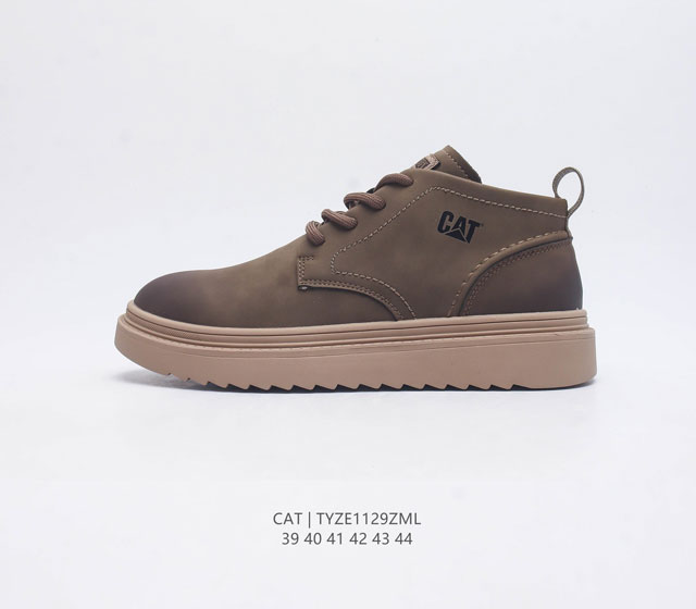 Cat Footwear Cat 卡特工装 休闲复古潮鞋系列靴子 马丁靴 新款潮低帮板鞋 专治各种不帅 鞋身轻便 舒适性相当不错 橡胶大底 上身随意搭配 百看不