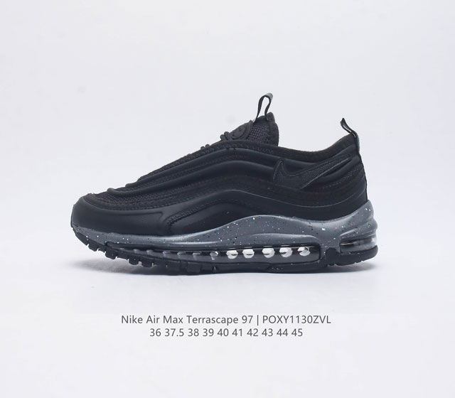 Nike 耐克2023年新款男女子air Max Terrascape 97 气垫缓震休闲运动鞋 Max Air 缓震配置 提供出色的支撑效果和舒适脚感 外底采