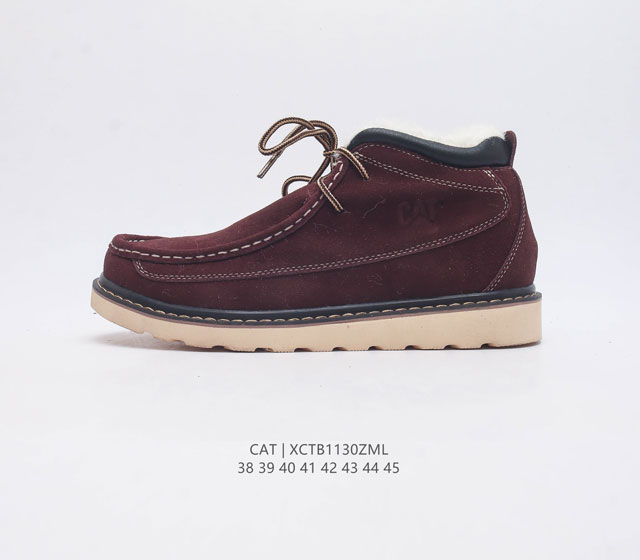 Cat Footwear Cat 卡特工装 休闲复古潮鞋系列靴子 马丁靴 新款潮中帮板鞋 专治各种不帅 鞋身轻便 舒适性相当不错 橡胶大底 上身随意搭配 百看不