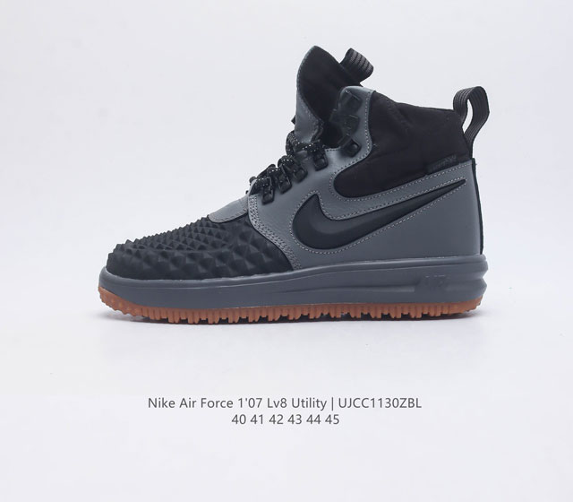 Nike耐克 新款男子板鞋 Air Force 1 07 Lv8 Utility复刻鞋 空军一号af1 高帮户外运动鞋 货号 Aj7747 尺码 40-45 编