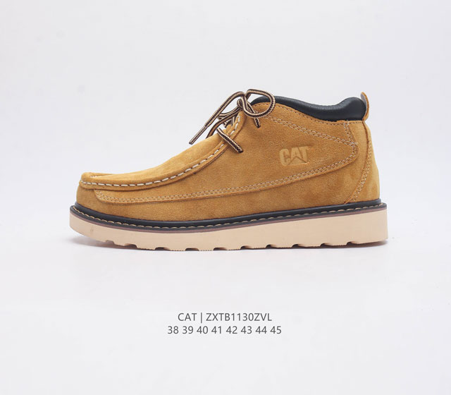 Cat Footwear Cat 卡特工装 休闲复古潮鞋系列靴子 马丁靴 新款潮中帮板鞋 专治各种不帅 鞋身轻便 舒适性相当不错 橡胶大底 上身随意搭配 百看不