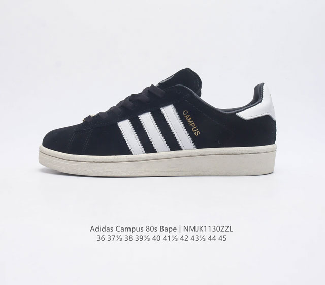 新品上架 复古文化标杆 Adidas三叶草campus 80 X Large 中性板鞋联名系列经典运动鞋 潮牌xlarge诞生于1991年 如今已经成为洛杉矶街