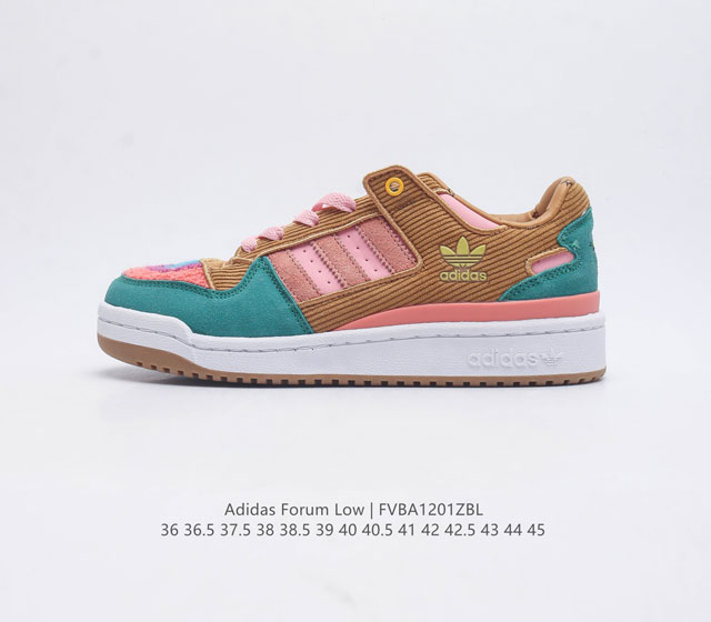 Adidas 阿迪达斯 正品三叶草 Forum Low 男女运动鞋 摩登演绎篮球风的经典鞋 英文的 Forum 是进行表达的场所 在这里 可以释放自己的热情 阐 - 点击图像关闭