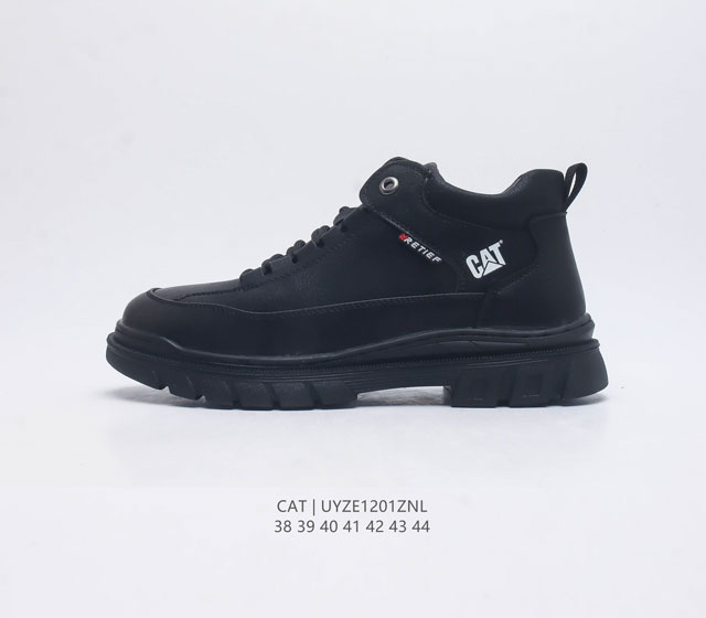 Cat Footwear Cat 卡特工装 休闲复古潮鞋系列靴子 马丁靴 新款潮中帮板鞋 专治各种不帅 鞋身轻便 舒适性相当不错 橡胶大底 上身随意搭配 百看不