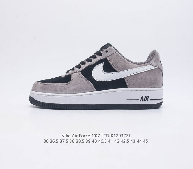 耐克 Nike Air Force 1 07 空军一号af1 低帮百搭休闲运动板鞋 柔软 弹性十足的缓震性能和出色的中底设计 横跨复古与现代的外型结合 造就出风