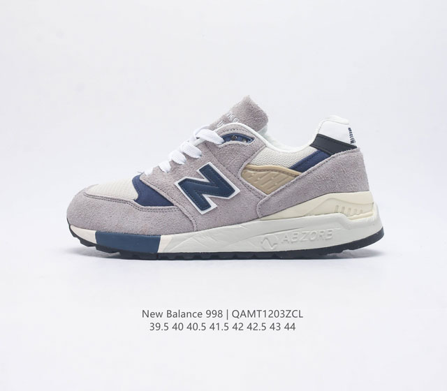 新百伦 New Balance 998 原装版本复古男士运动鞋休闲板鞋厚底增高鞋 市面独家最正确版本 3M反光复古慢跑鞋 Encap缓震中底 原盒原标 天猫京东