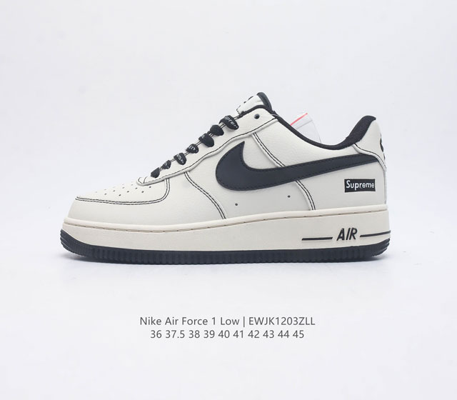 耐克nike Air Force 1 Low 空军一号af1 低帮百搭休闲运动板鞋 柔软 弹性十足的缓震性能和出色的中底设计 横跨复古与现代的外型结合 造就出风