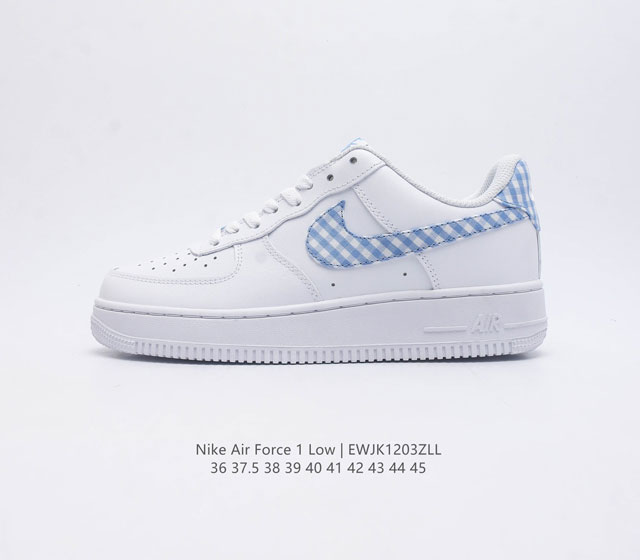 耐克nike Air Force 1 Low 空军一号af1 低帮百搭休闲运动板鞋 柔软 弹性十足的缓震性能和出色的中底设计 横跨复古与现代的外型结合 造就出风