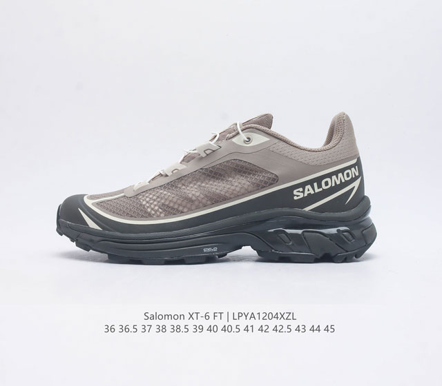 萨洛蒙 Salomon Xt-6 Ft 网眼透气户外机能休闲鞋 男女士耐磨防滑越野跑鞋机能跑鞋 快速系带跑步鞋 稳定抓地男女同款 全网独家 Salomon Xt