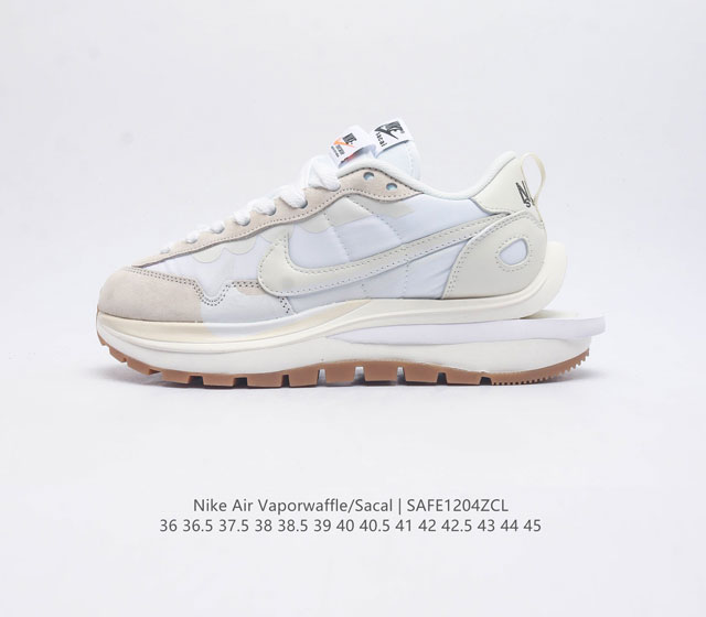 特价 公司级 耐克 Sacai X Nike Vaporwaffle 华夫三代3.0 走秀重磅联名款运动鞋 鞋款由pegasus与vaporfly两款鞋型的设计