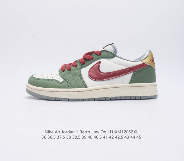 耐克 乔丹air Jordan 1 Low Aj1 乔1 乔丹1代aj1 低帮复古文化休闲运动篮球鞋 从1985 年面世的元年款汲取设计灵感 采用简洁大方的经典