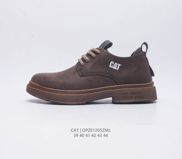 Cat Footwear Cat 卡特工装 休闲复古潮鞋系列皮鞋 马丁靴 新款潮低帮板鞋 专治各种不帅 鞋身轻便 舒适性相当不错 橡胶大底 上身随意搭配 百看不