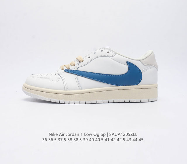 耐克 Nike Air Jordan 1 Low Og Sp Military Blue Aj1乔1 倒勾 低帮篮球鞋 Aj1 乔丹1代 Aj1 乔1 反向脚趾