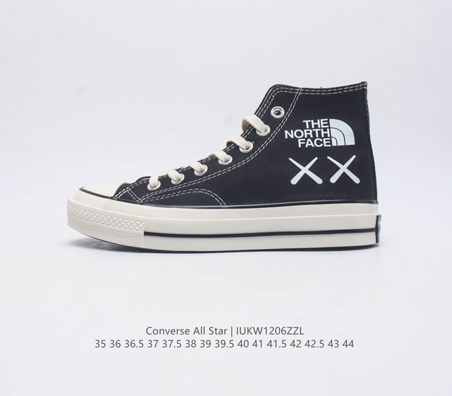 Converse All Star 匡威 北面 联名 全明星帆布鞋 复古星标高帮休闲运动硫化百搭板鞋 男女鞋经典帆布鞋学院风学生鞋 这个系列是匡威最古老的系列了