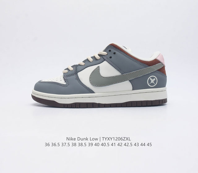 耐克 Nike Sb Dunk Low Pro 男 女滑板鞋 经典复古运动鞋 采用低帮设计 塑就经典 Dunk 风格 鞋垫后跟搭载 Zoom Air 气垫 加衬