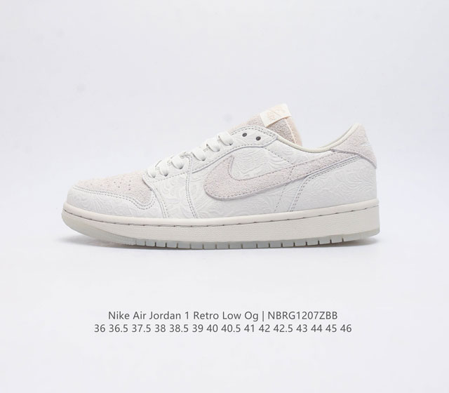 耐克 乔丹air Jordan 1 Low Aj1 乔1 乔丹1代aj1 低帮复古文化休闲运动篮球鞋 从1985 年面世的元年款汲取设计灵感 采用简洁大方的经典