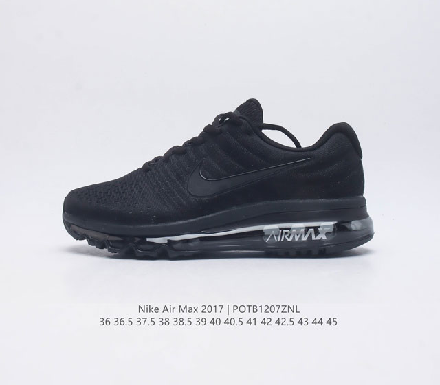 Nike 耐克 Air Max 2017 男女士跑鞋全掌气垫缓震休闲运动跑步鞋 Nikeair Max2017是nike Air Max系列的2017年旗舰款跑