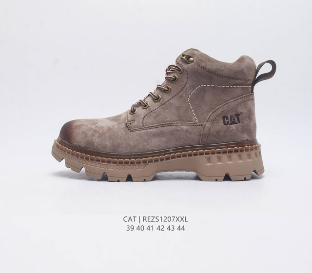 Cat Footwear Cat 卡特工装 休闲复古潮鞋系列皮鞋 马丁靴 新款潮高帮板鞋 专治各种不帅 鞋身轻便 舒适性相当不错 橡胶大底 上身随意搭配 百看不