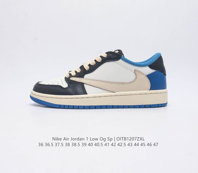 耐克 Nike Air Jordan 1 Low Og Sp Military Blue Aj1乔1 倒勾 低帮篮球鞋 Aj1 乔丹1代 Aj1 乔1 反向脚趾