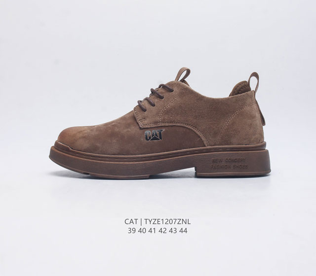 Cat Footwear Cat 卡特工装 休闲复古潮鞋系列皮鞋 马丁靴 新款潮低帮板鞋 专治各种不帅 鞋身轻便 舒适性相当不错 橡胶大底 上身随意搭配 百看不