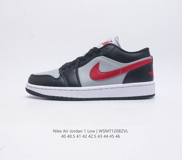 耐克 乔丹air Jordan 1 Low Aj1 乔1 乔丹1代aj1 低帮复古文化休闲运动篮球鞋 从1985 年面世的元年款汲取设计灵感 采用简洁大方的经典