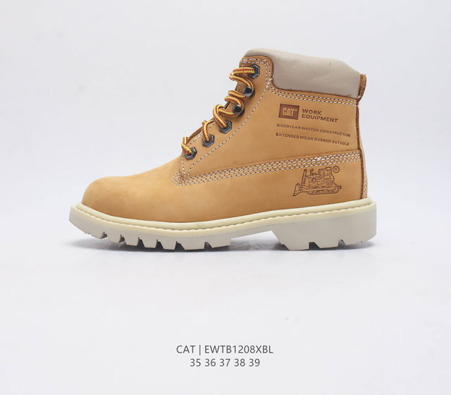 Cat Footwear Cat 卡特工装 休闲复古潮鞋系列皮鞋 马丁靴 新款潮高帮板鞋 专治各种不帅 鞋身轻便 舒适性相当不错 橡胶大底 上身随意搭配 百看不