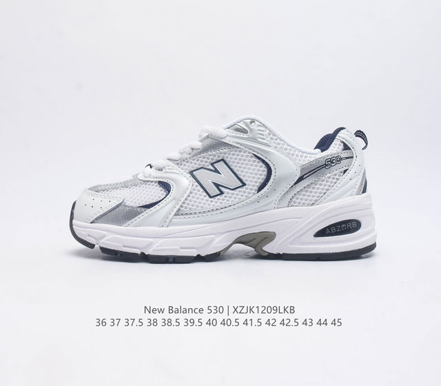 新百伦 Nb530运动鞋 New Balance 530 复古跑鞋厚底增高老爹运动鞋 Nb530这鞋双确实是nb家经复典古款式之一 以全科新技诠释 成打功造53