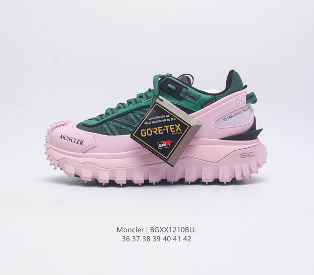 Moncler 盟可睐 蒙口 Trailgrip Gtx 抗撕裂材质山地户外运动鞋 厚底增高女鞋 鞋身采用cordura防撕裂尼龙 Gore-Tex防水材质 中