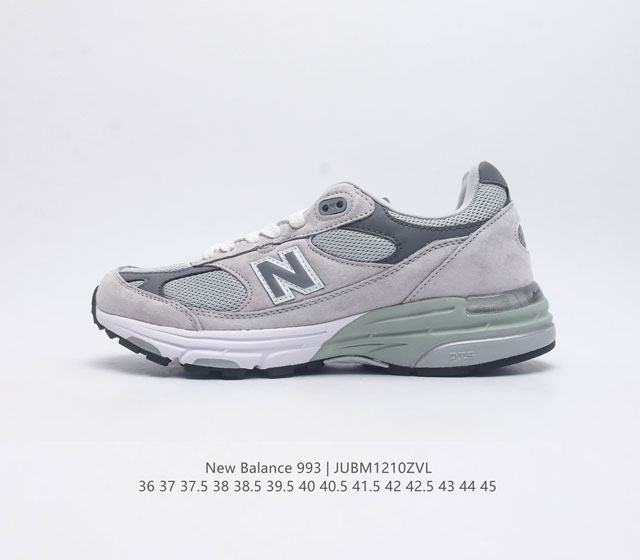 Newbalance 新百伦993系列元祖灰美产老爹鞋总统经典复古运动鞋纽巴伦993总统慢跑鞋 卓越的舒适性与经典风格相得益彰 打造出我们的 Made In U