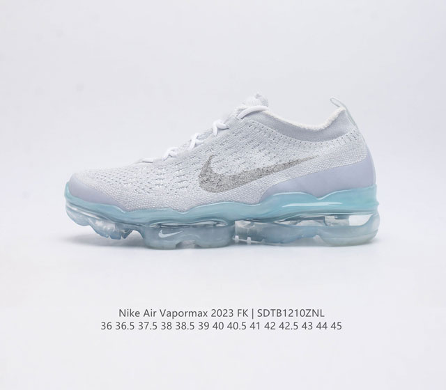 耐克 男女鞋 Nike Air Vapormax2023 Fk Flyknit 运动鞋全掌长气垫 缓震跑步鞋 打孔鞋垫透气出众 可抽出来详细查看 弹性 Flyk