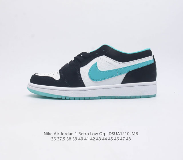 双十二福利耐克 乔丹air Jordan 1 Low Aj1 乔1 乔丹1代 低帮板鞋复古文化休闲运动篮球鞋 从1985 年面世的元年款汲取设计灵感 采用简洁大