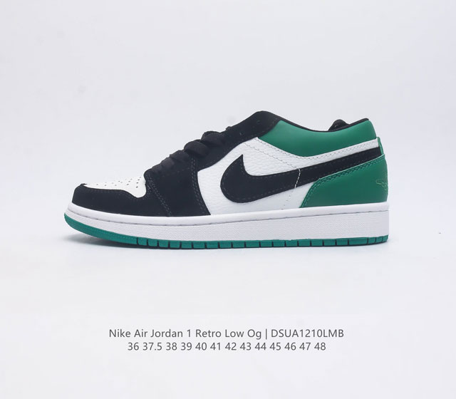 双十二福利耐克 乔丹air Jordan 1 Low Aj1 乔1 乔丹1代 低帮板鞋复古文化休闲运动篮球鞋 从1985 年面世的元年款汲取设计灵感 采用简洁大