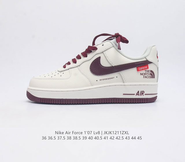 耐克 Nike Air Force 1 07 空军一号af1 低帮百搭休闲运动板鞋 柔软 弹性十足的缓震性能和出色的中底设计 横跨复古与现代的外型结合 造就出风