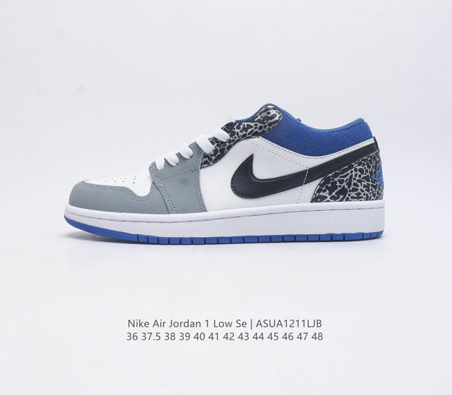 耐克 乔丹air Jordan 1 Low Aj1 乔1 乔丹1代 低帮板鞋复古文化休闲运动篮球鞋 从1985 年面世的元年款汲取设计灵感 采用简洁大方的经典外