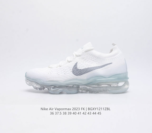 耐克 男女鞋 Nike Air Vapormax2023 Fk Flyknit 运动鞋全掌长气垫 缓震跑步鞋 打孔鞋垫透气出众 可抽出来详细查看 弹性 Flyk