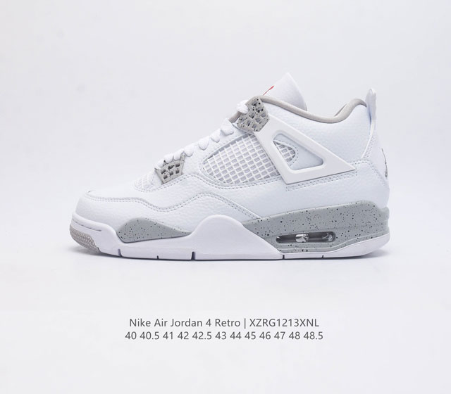 耐克 男鞋 Nike Air Jordan 4 Retro Og迈克尔 乔丹aj4代乔4 中帮复古休闲运动文化篮球鞋 秉承轻量化的速度型篮球鞋设计思想完成设计