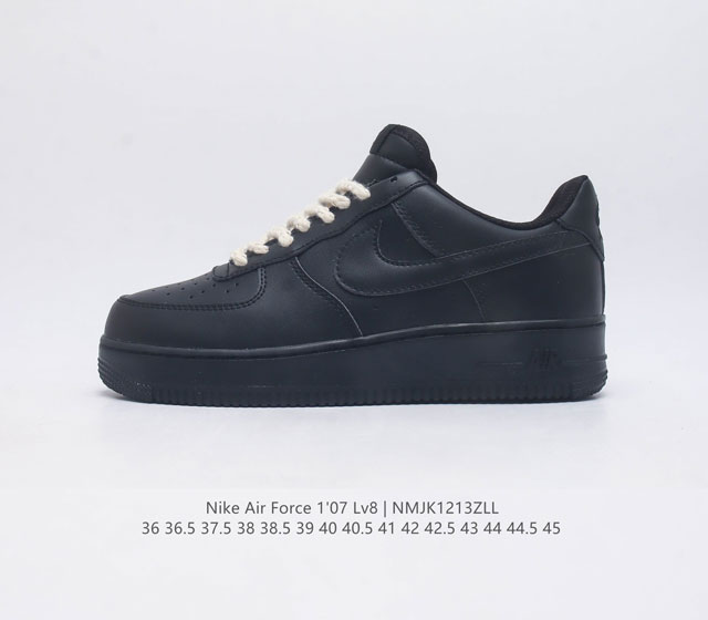 耐克 Nike Air Force 1 07 空军一号af1 低帮百搭休闲运动板鞋 柔软 弹性十足的缓震性能和出色的中底设计 横跨复古与现代的外型结合 造就出风