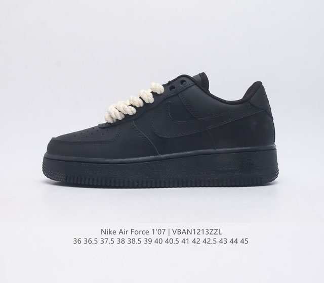 耐克 Nike Air Force 1 07 空军一号af1 低帮百搭休闲运动板鞋 柔软 弹性十足的缓震性能和出色的中底设计 横跨复古与现代的外型结合 造就出风