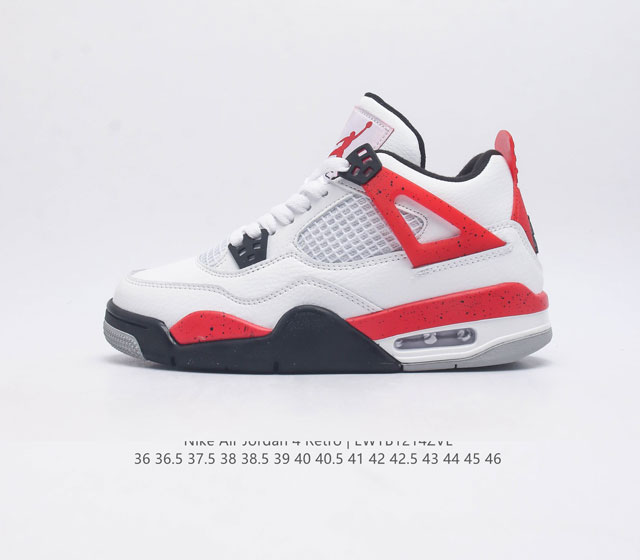 耐克 Nike Air Jordan 4 Retro Og迈克尔 乔丹aj4代乔4 中帮复古休闲运动文化篮球鞋 秉承轻量化的速度型篮球鞋设计思想完成设计 降低重 - 点击图像关闭