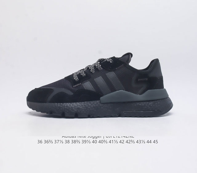 阿迪达斯 Adidas Nite Jogger 全新配色王嘉尔代言款男女士运动鞋 1980年代盛行跑步文化 而adidas Nite Jogger鞋款就在此时诞