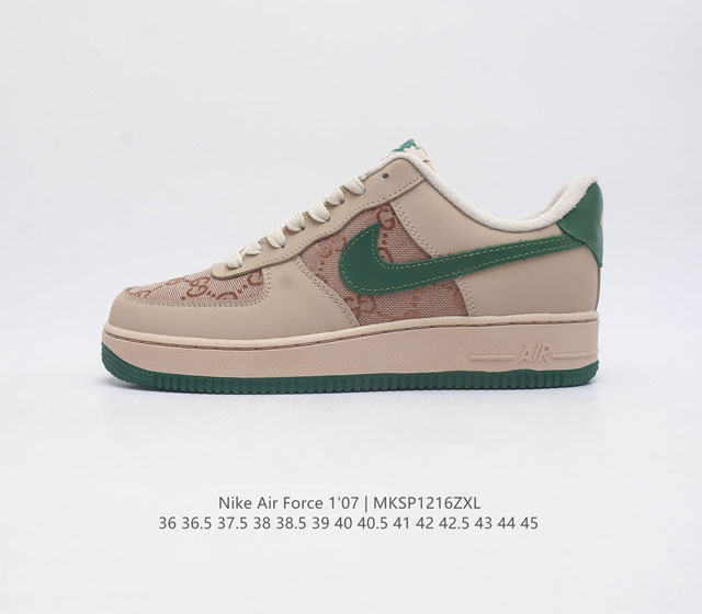 耐克nk Air Force 1 Low 空军一号gucci 联名 原楦头原纸板 纯正空军版型专注外贸渠道 全掌内置蜂窝气垫 原厂中底钢印 拉帮完美 尺码: 3