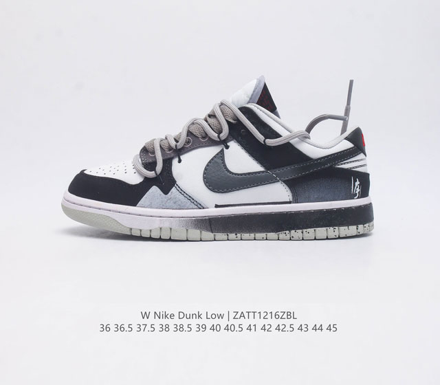 公司级 耐克 Nike Dunk Low 运动鞋复古解构绑带滑板鞋 作为 80 年代经典篮球鞋款 起初专为硬木球场打造 后来成为席卷街头的时尚标杆 现以经典细节