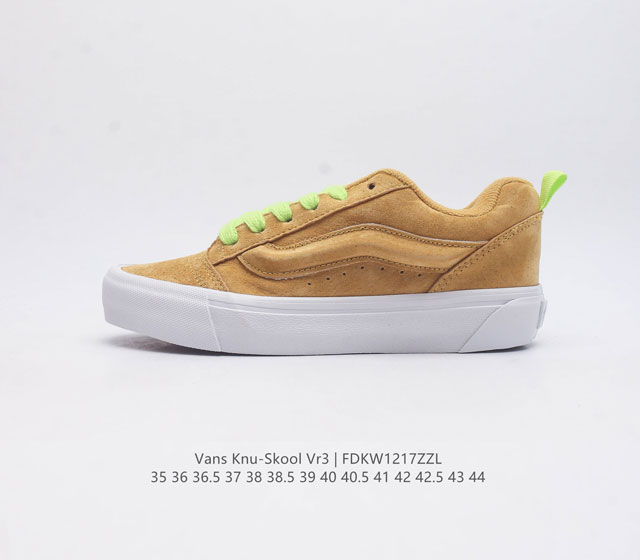 万斯 Vans Knu-Skool Vr3 Lx 面包鞋 坎普尔 茱利安系列低帮复古硫化休闲运动板鞋 肥胖版大logo 要说整个 年最为热门的鞋型之一 面包鞋