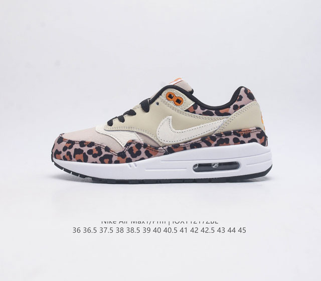 公司级 耐克 Nike Air Max 1 Prm 男女子气垫缓震慢跑鞋 复古厚底增高运动鞋 从法国建筑中汲取设计灵感 兼具运动风范和时尚格调 是此系列起初搭载