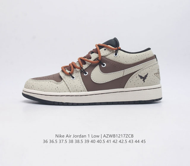 耐克 Nike Air Jordan1 Low Aj1乔丹一代 Aj1 乔1 乔丹1代 解构绑带 低帮经典复古文化休闲运动篮球鞋 原鞋开模 拒绝公底 购置原厂同